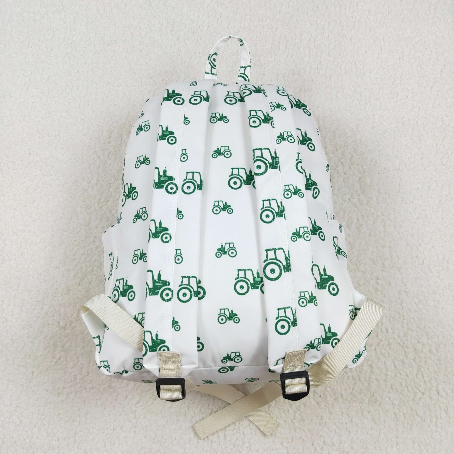 USA Shop Baby Green Trucks Farm School Backpack Bags