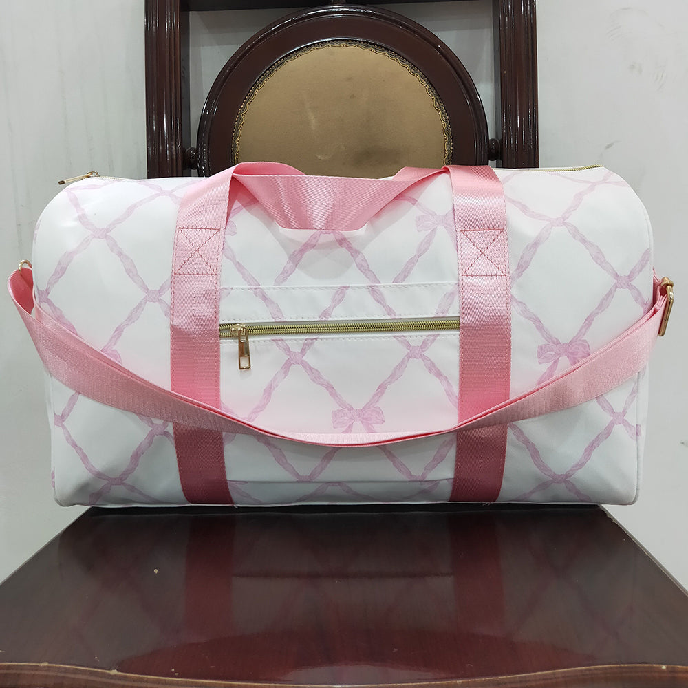 Baby Girls Pink Bows Gym Duffle Bags