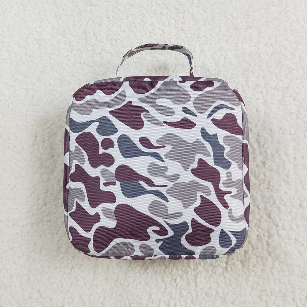 Baby Kids Grey Camo Lunch Dinnder Picnic Thermal Bags Lunch Boxes