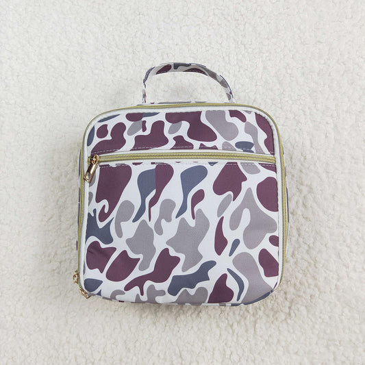 Baby Kids Grey Camo Lunch Dinnder Picnic Thermal Bags Lunch Boxes