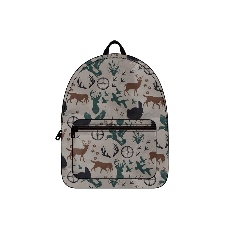 Baby Kids Girls Hunting Ducks Deer Backpack Zip Back Bags Preorder