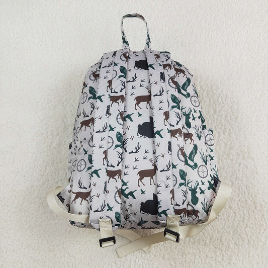 Baby Kids Boys Hunting Ducks Deer Backpack Zip Back Bags