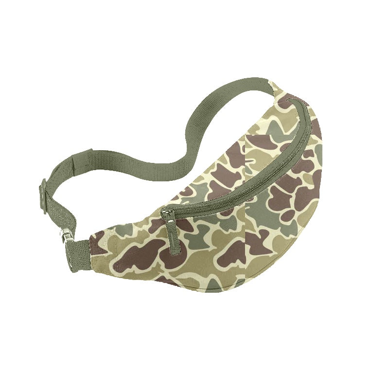 Baby Kids Green Camo Small Fanny Bags Preorder