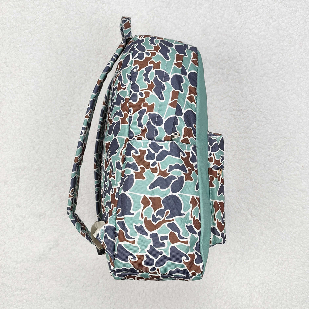 Baby Kids Boys Camo Ducks Backpack Zip Back Bags