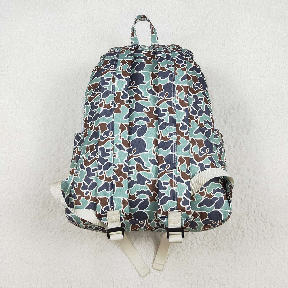 Baby Kids Boys Camo Ducks Backpack Zip Back Bags