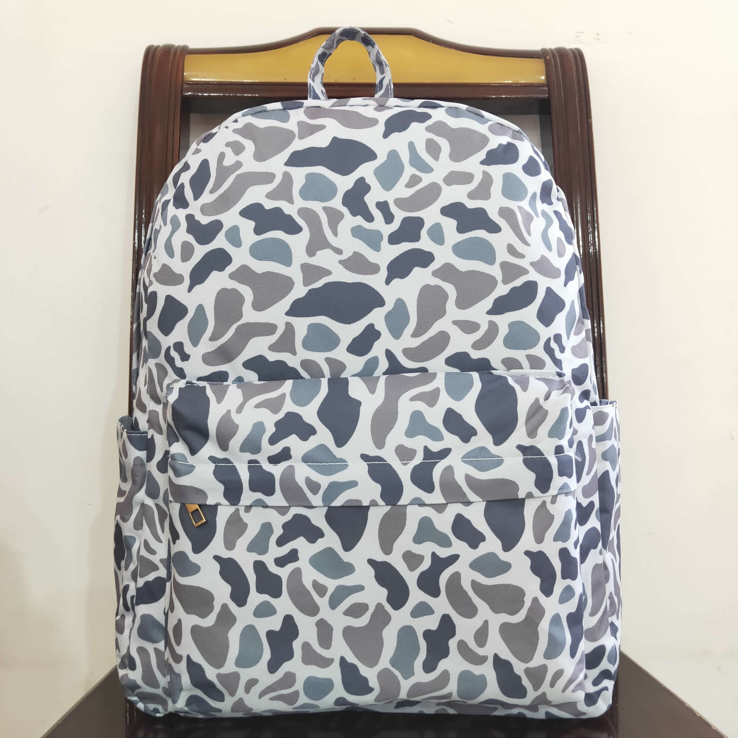 USA Shop Baby Children Light Grey Camo School Backpack Bags