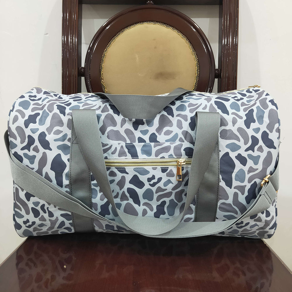 Young Adult Grey Camo Tree Branches Gym Bags