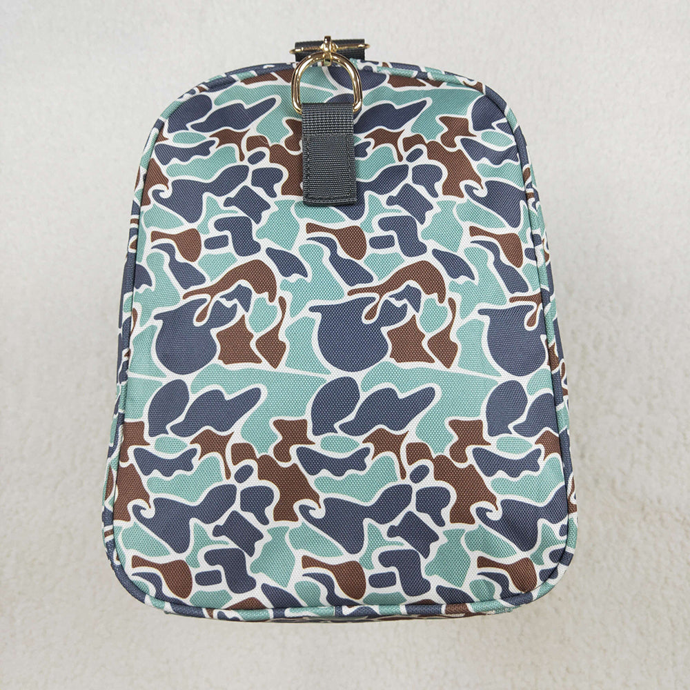 Young Adult Bright Green Camo Tree Branches Gym Bags