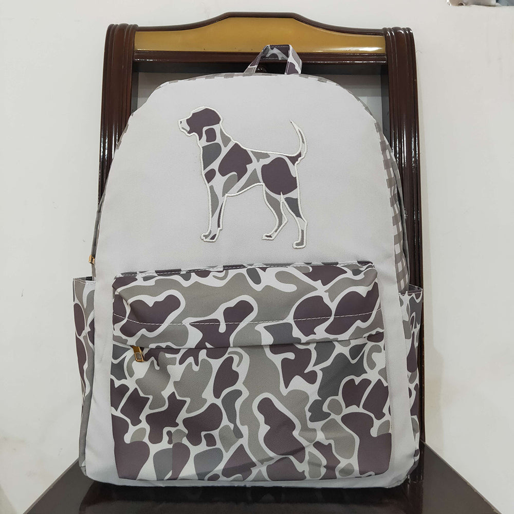 Baby Kids Boys Camo Dog Hunting Backpack Zip Back Bags