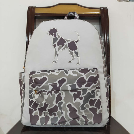Baby Kids Boys Camo Dog Hunting Backpack Zip Back Bags