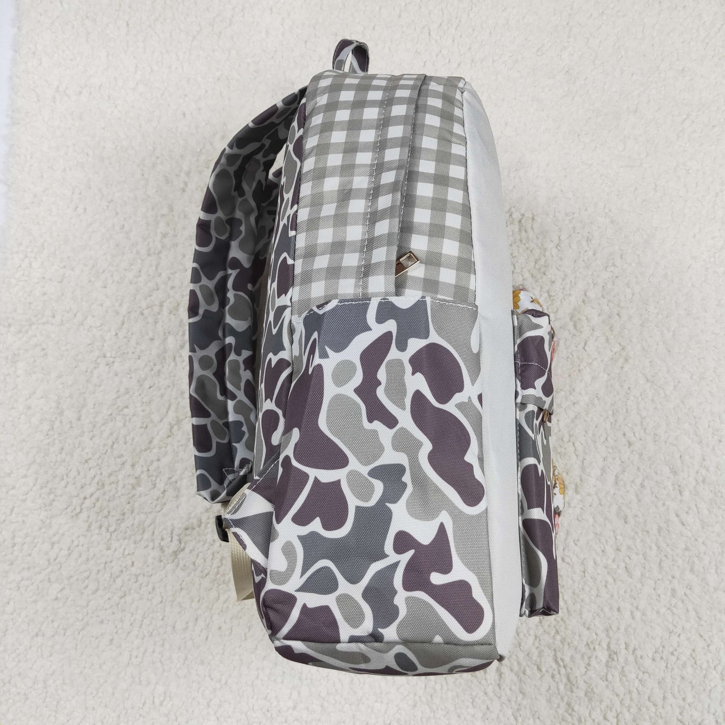 USA Shop Baby Children Grey Camo Embroidery Dogs Hunting School Backpack Bags