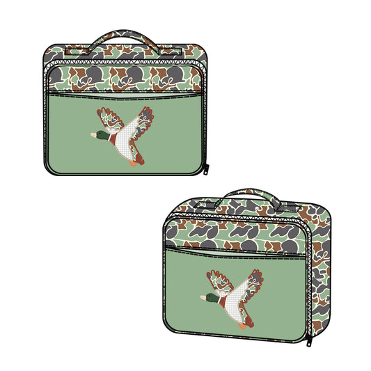 Baby Kids Mallard Ducks Green Lunch Dinnder Picnic Box Preorder