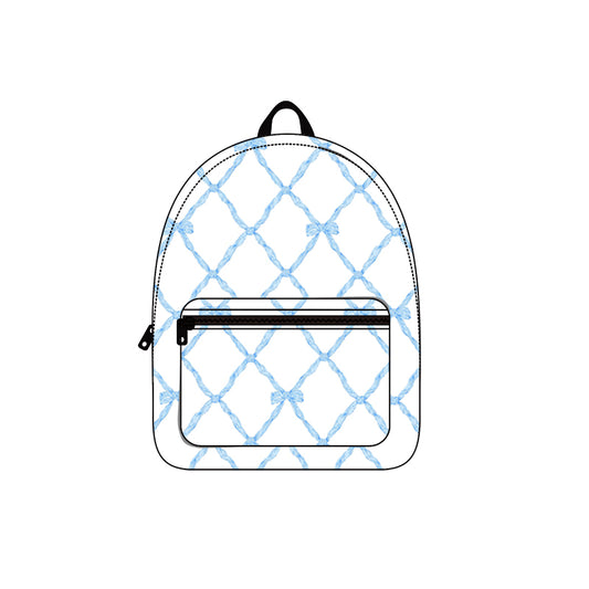 Baby Girls Kids Blue Bows Backpacks Bags Preorder