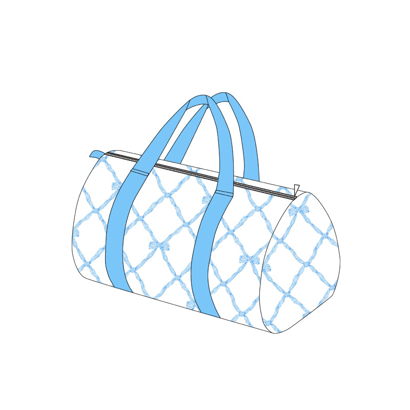 Baby Girls Blue Bows Duffle Gym Bags Preorder