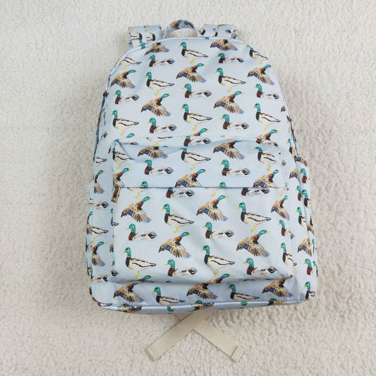 USA Shop Baby Children Ducks Plaid Hunting School Backpack Bags