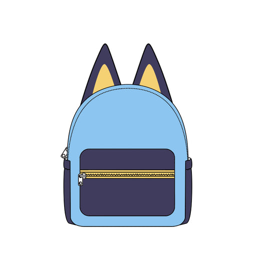 Baby Kids Cute Blue Dog Ears Backpacks Bags Preorder