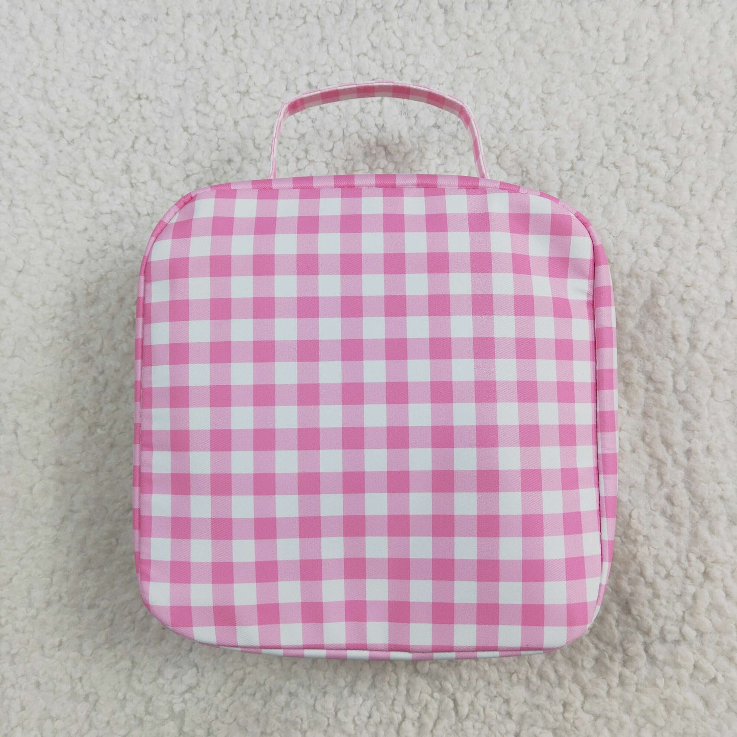 USA Shop Baby Girls Pink Checked School Lunch Boxes