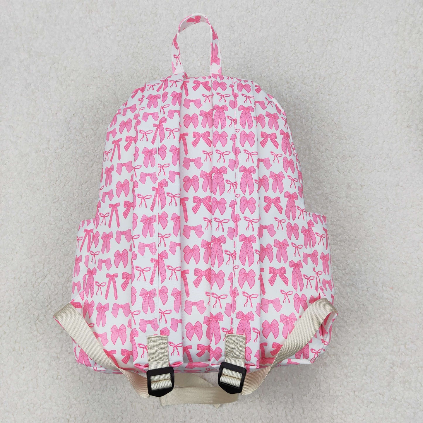 USA Shop Baby Girls Pink Bows Plaid School Backpack Bags