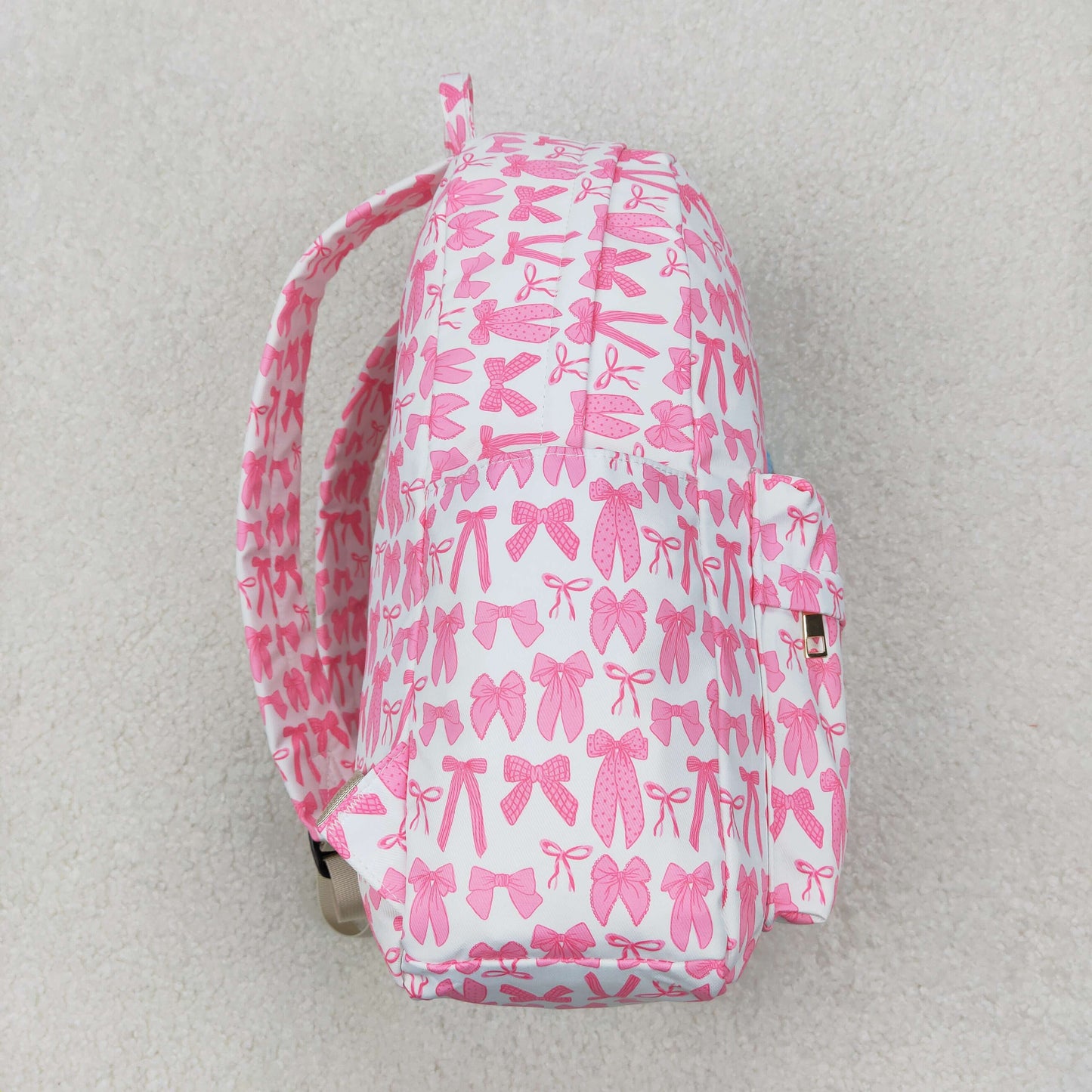 USA Shop Baby Girls Pink Bows Plaid School Backpack Bags
