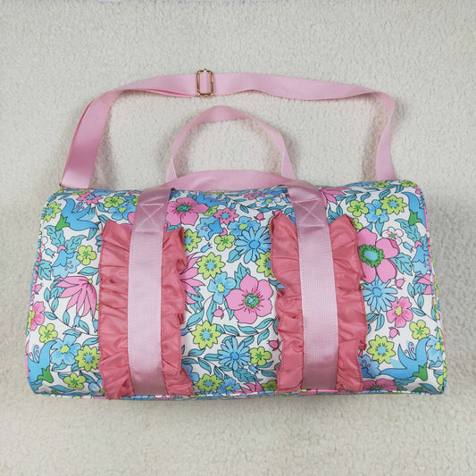 USA Shop Colorful Flowers Ruffle Gym Bags
