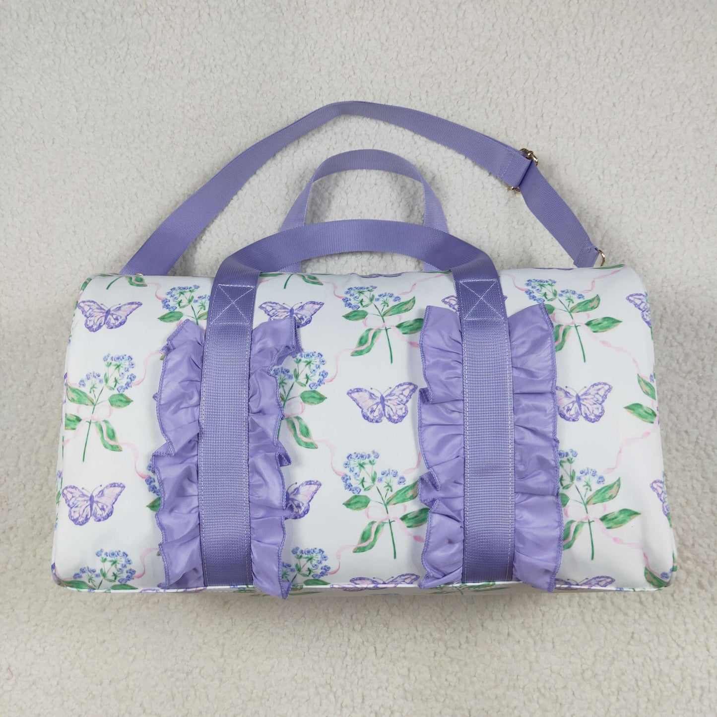 USA Shop Colorful Flowers Ruffle Gym Bags