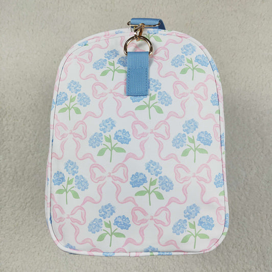 Blue Ruffle Pink Bows Plaid Floral Gym Duffle Bags