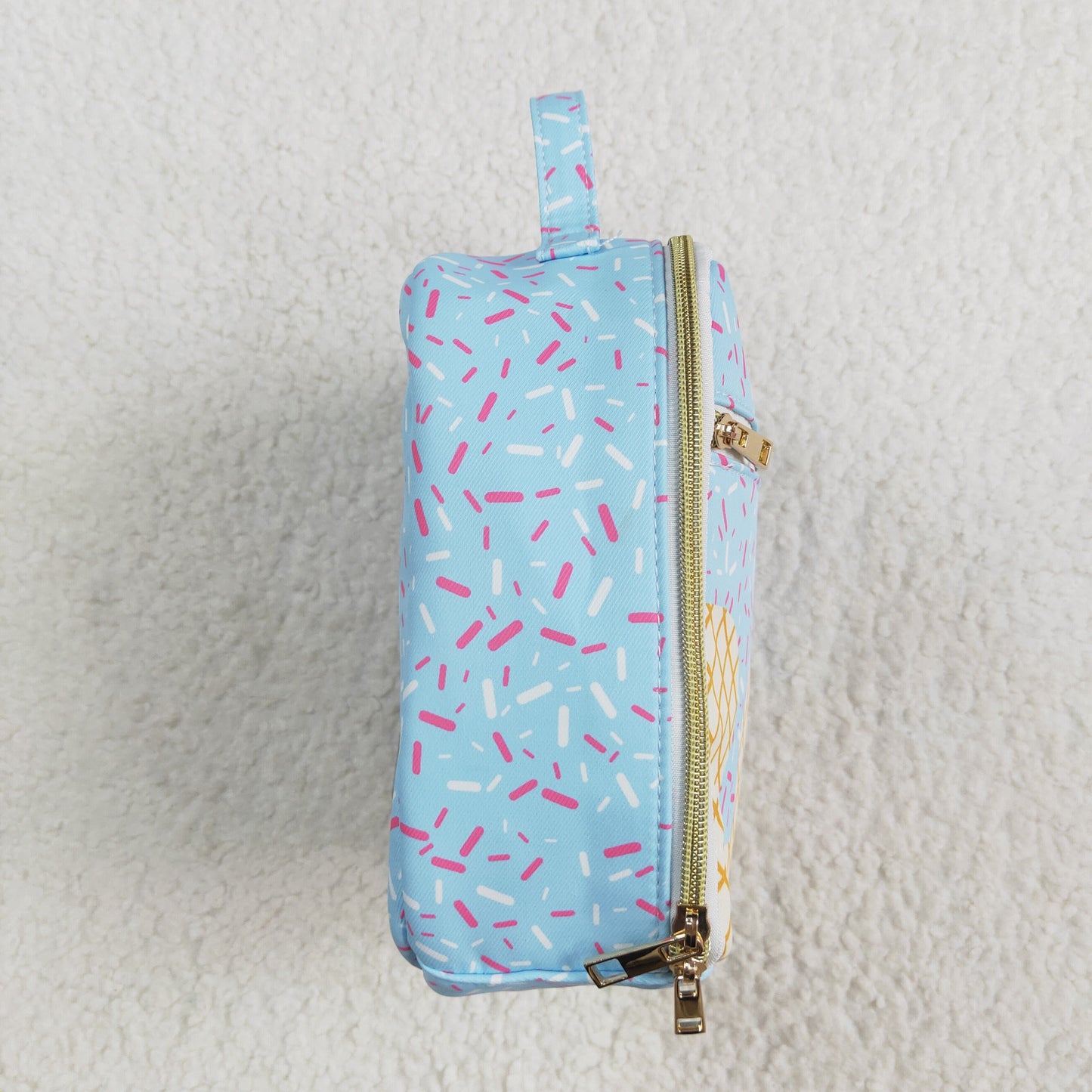 USA Shop Baby Kids Blue Sprinkles Drip Team School Lunch Boxes