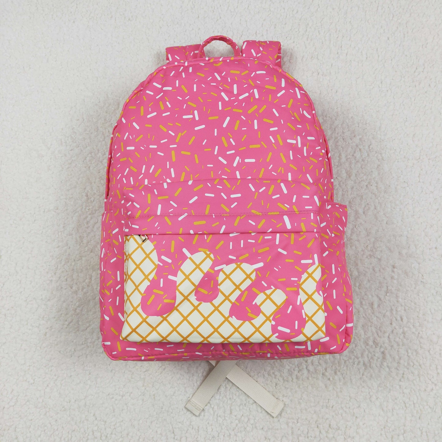 USA Shop Baby Girls Pink Sprinkles Drip Team School Backpack Bags