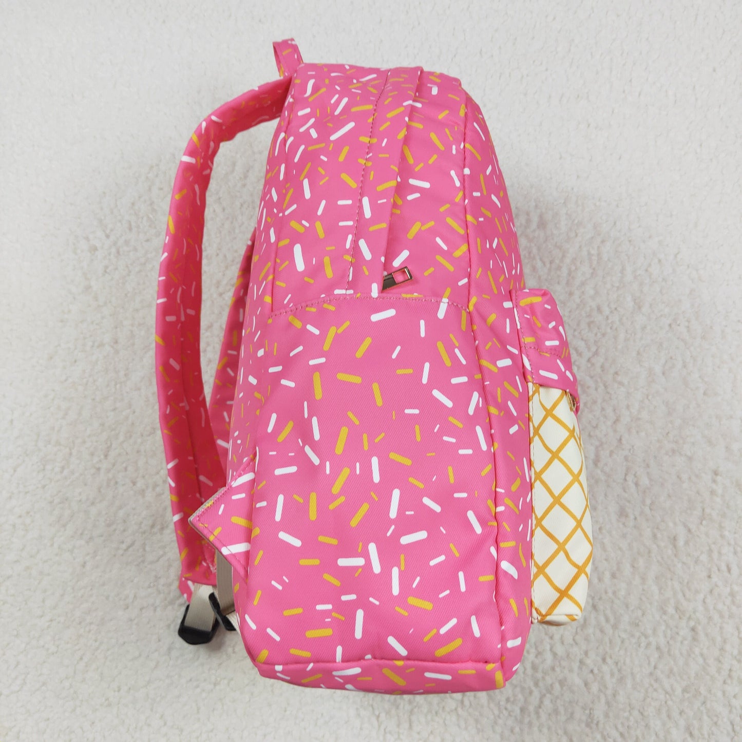 USA Shop Baby Girls Pink Sprinkles Drip Team School Backpack Bags