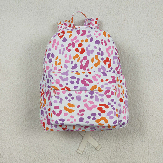 Baby Girls Pink Leopard School Backpack Bags