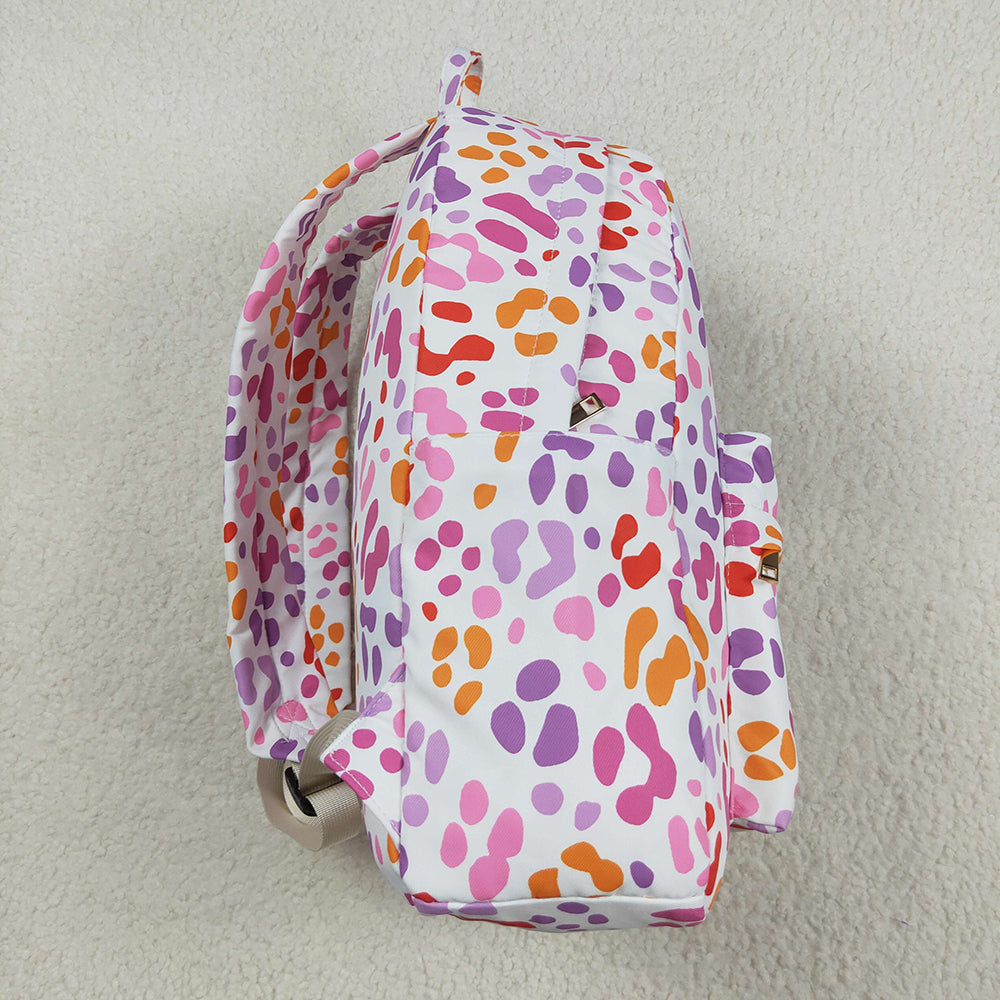Baby Girls Pink Leopard School Backpack Bags