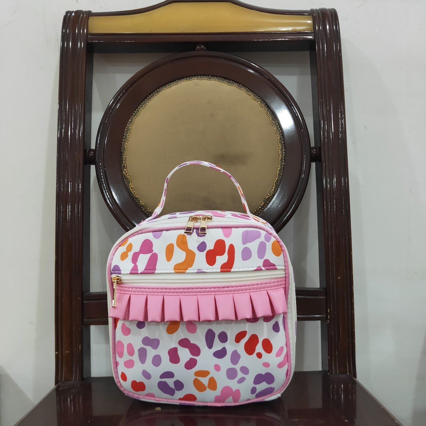 USA Shop Baby Girls Colorful Leopard School Lunch Boxes