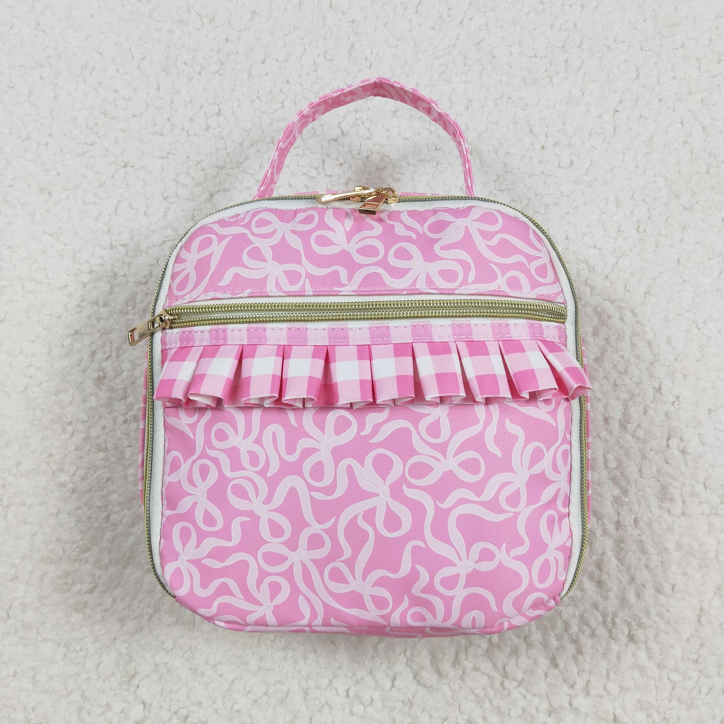 USA Shop Baby Girls Pink Bows School Lunch Boxes