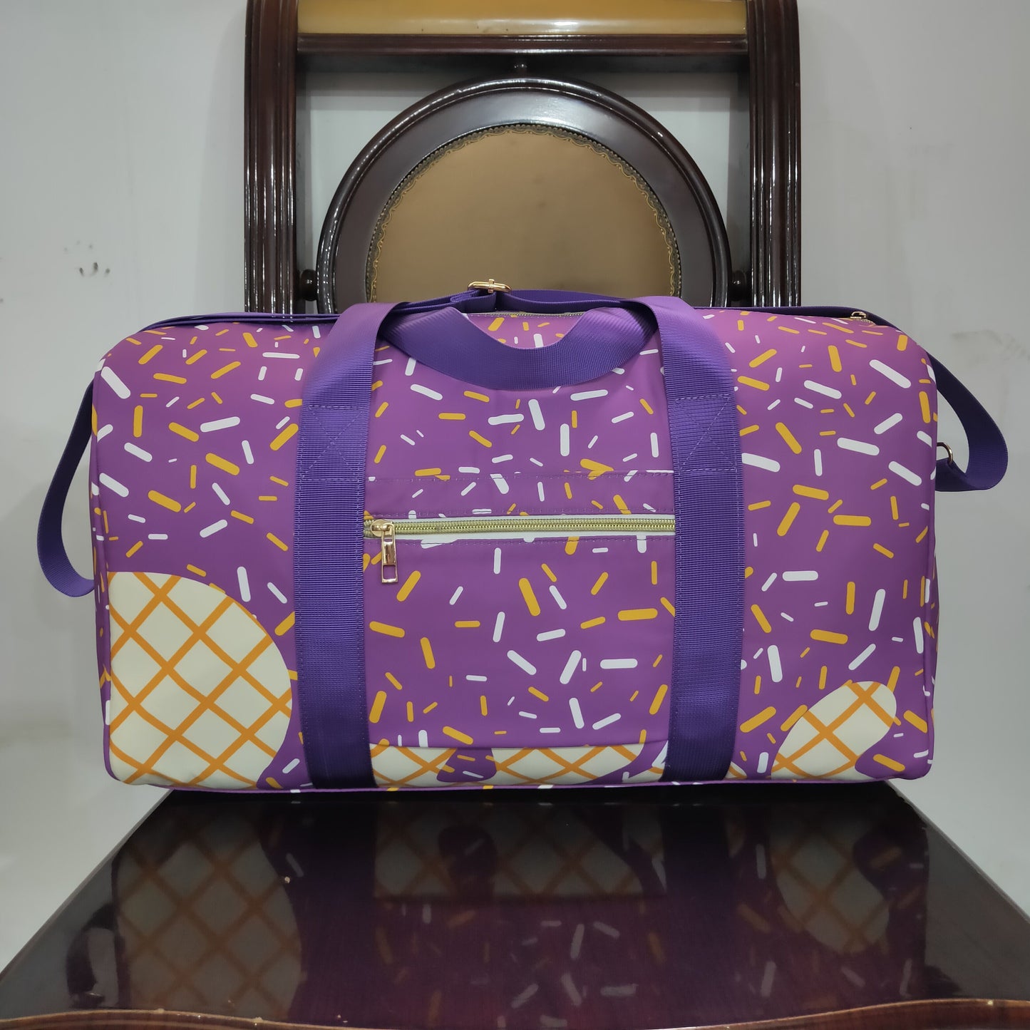USA Shop Purple Drip Sprinkles Team Gym Bags