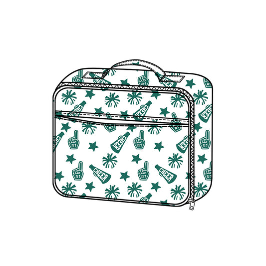 Baby Kids Team Green Cheer Fireworks Zipper School Lunch Boxes Preorder