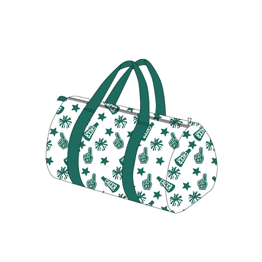Adult Team Green Cheer Fireworks Zipper Gym Bags Preorder
