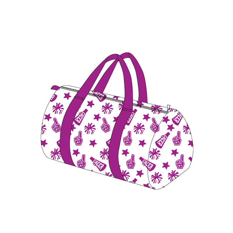 Adult Team Purple Cheer Fireworks Zipper Gym Bags Preorder