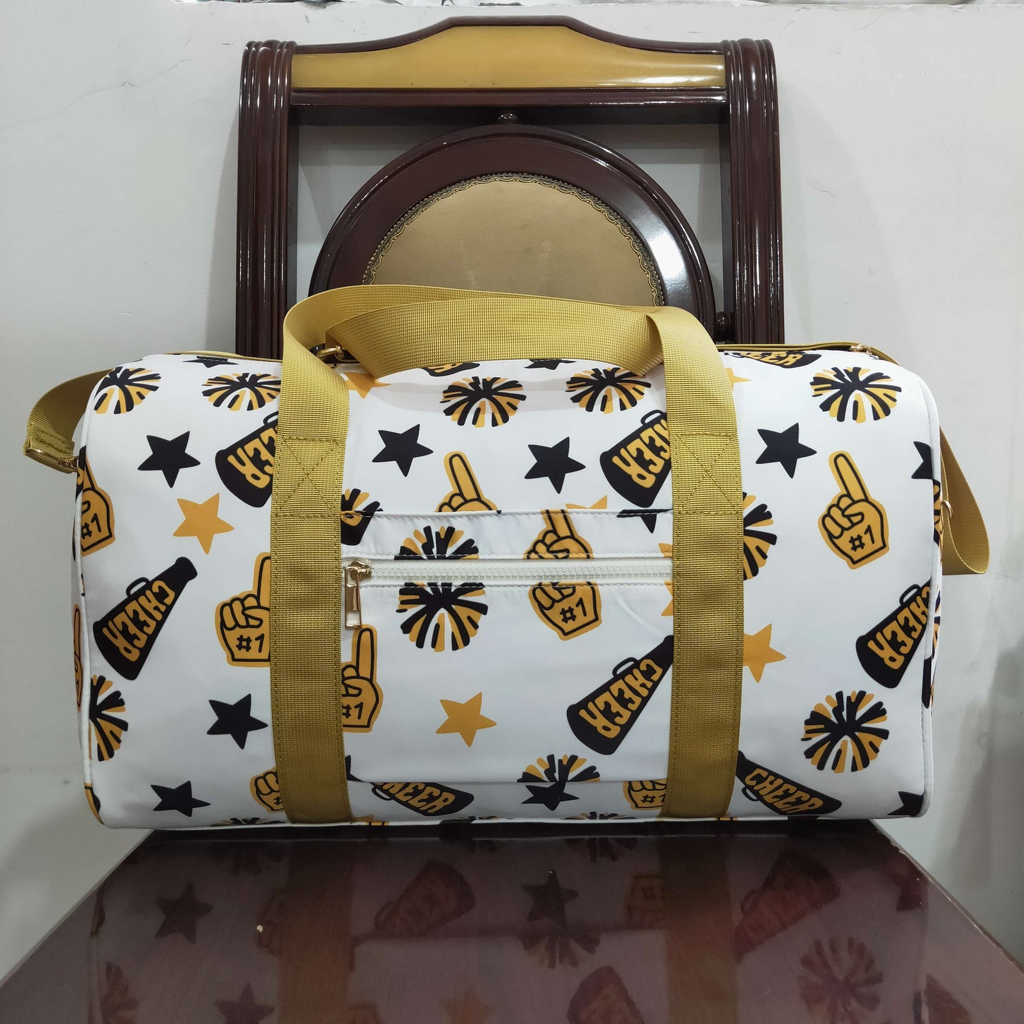 USA Shop Sibling Gold Cheer Stars Team Gym Bags Lunch Boxes