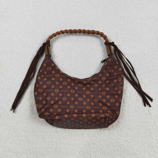 USA Turquoise Brown Handbags With Tassel