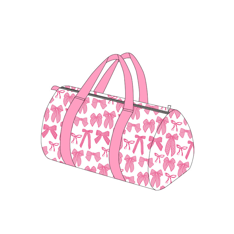 Baby Kids Pink Bows Zipper Gym Bags Preorder