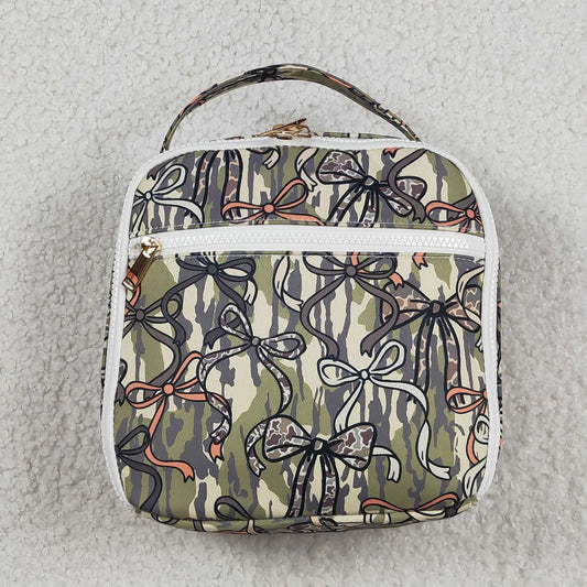 Baby Kids Southern Olive Camo Bows Lunch Boxes Bags