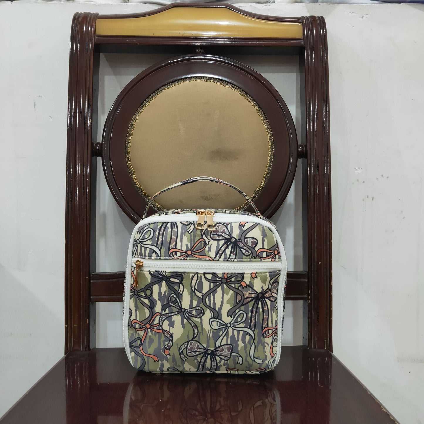 Baby Kids Southern Olive Camo Bows Lunch Boxes Bags