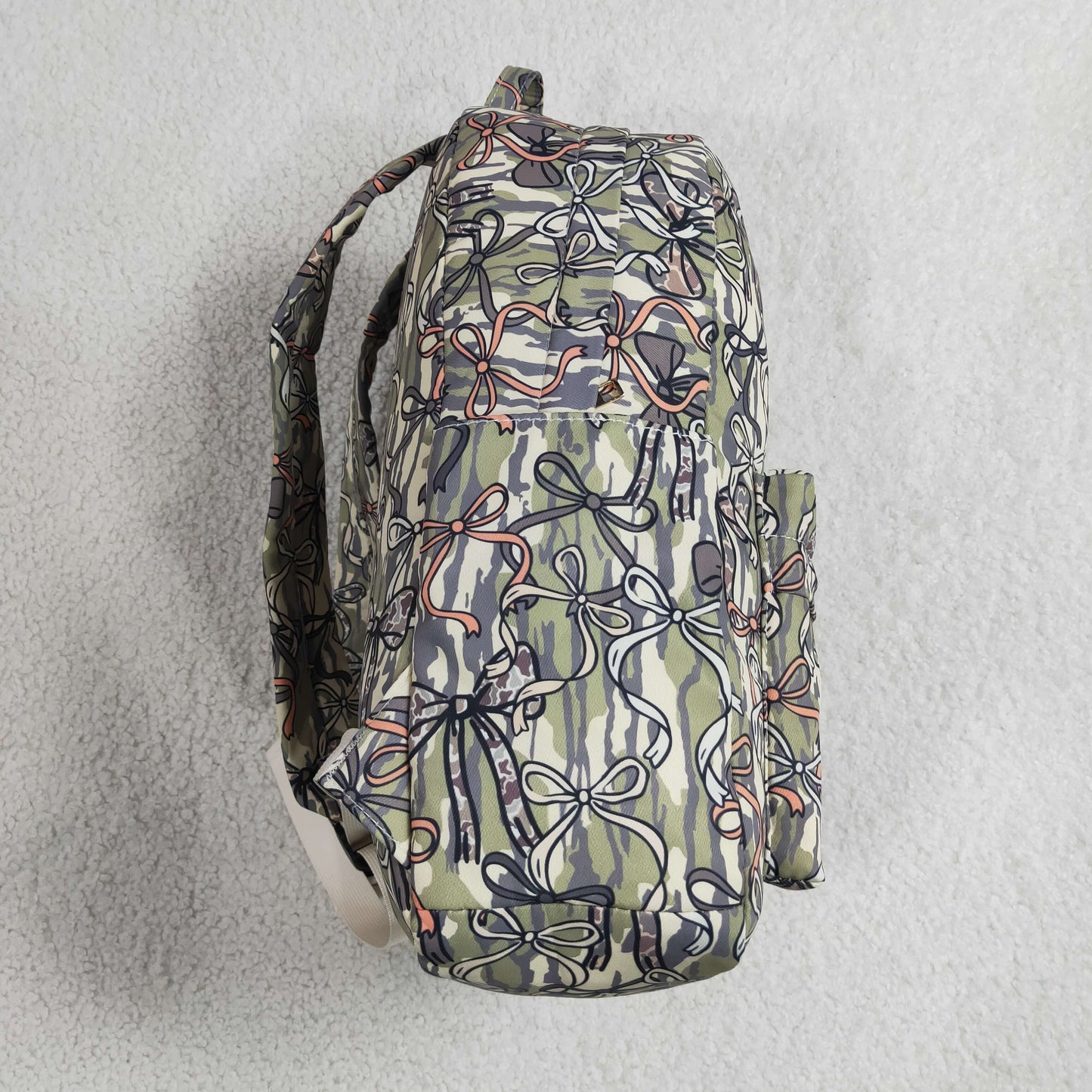 Baby Kids Southern Olive Camo Bows School Back Bags