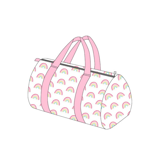 Adult Pink Rainbows Plaid Gym Bags Preorder