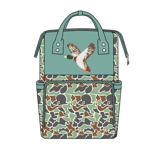 Baby Kids Camo Ducks Backpack Bags Preorder