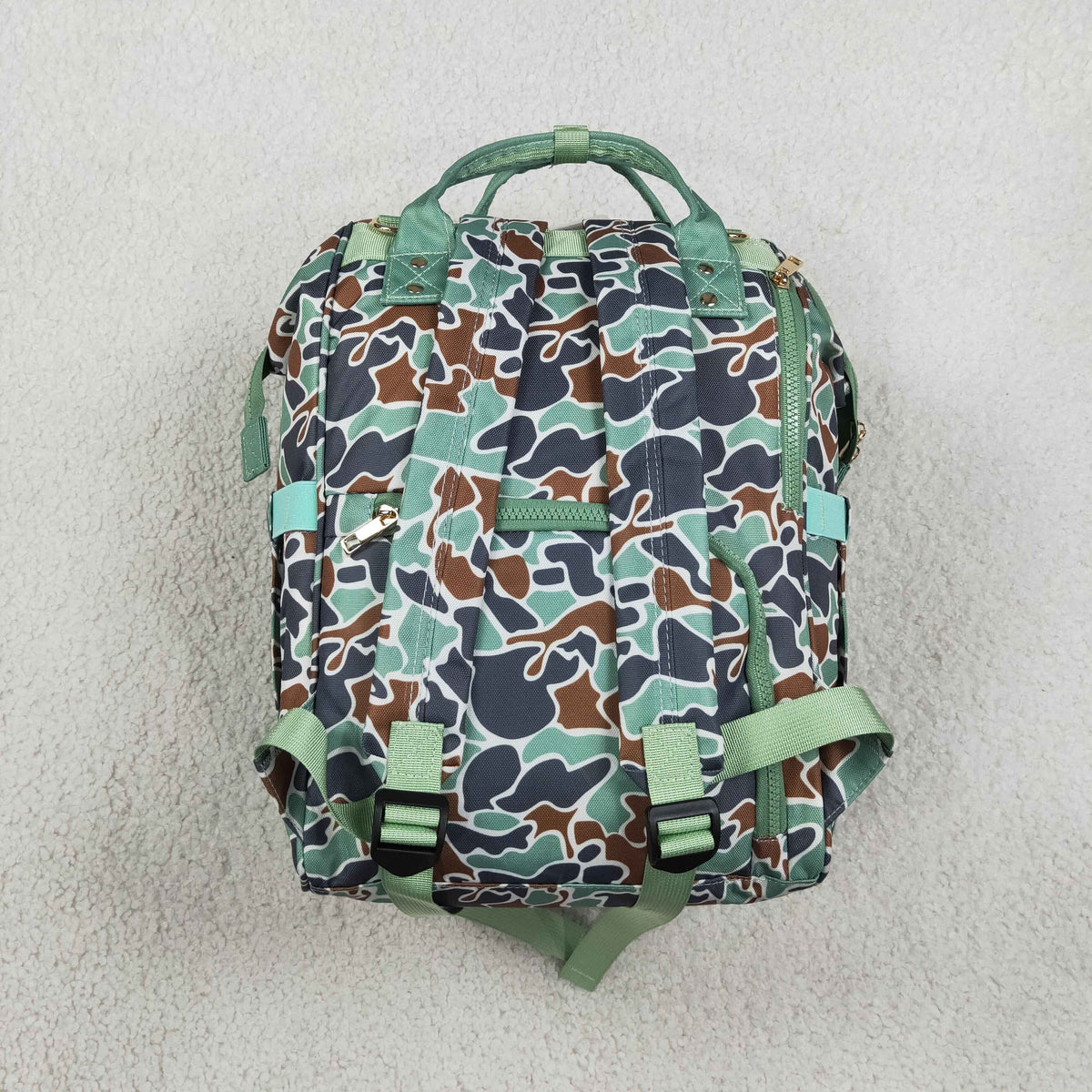 Baby Kids Green Camo Ducks Mommy Diaper Backpacks Bags