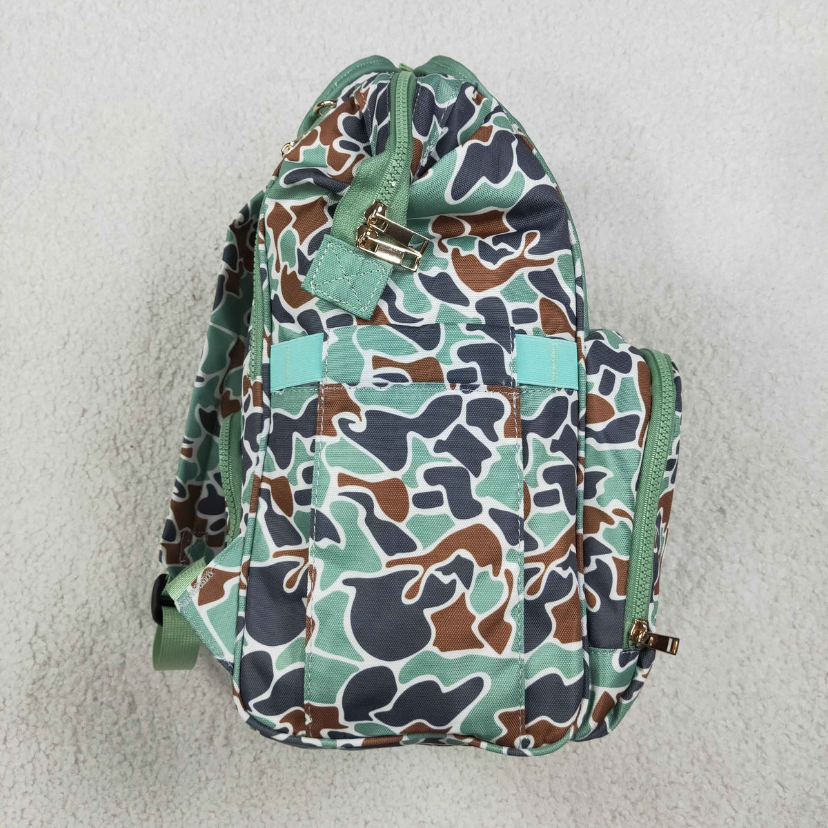 Baby Kids Green Camo Ducks Mommy Diaper Backpacks Bags