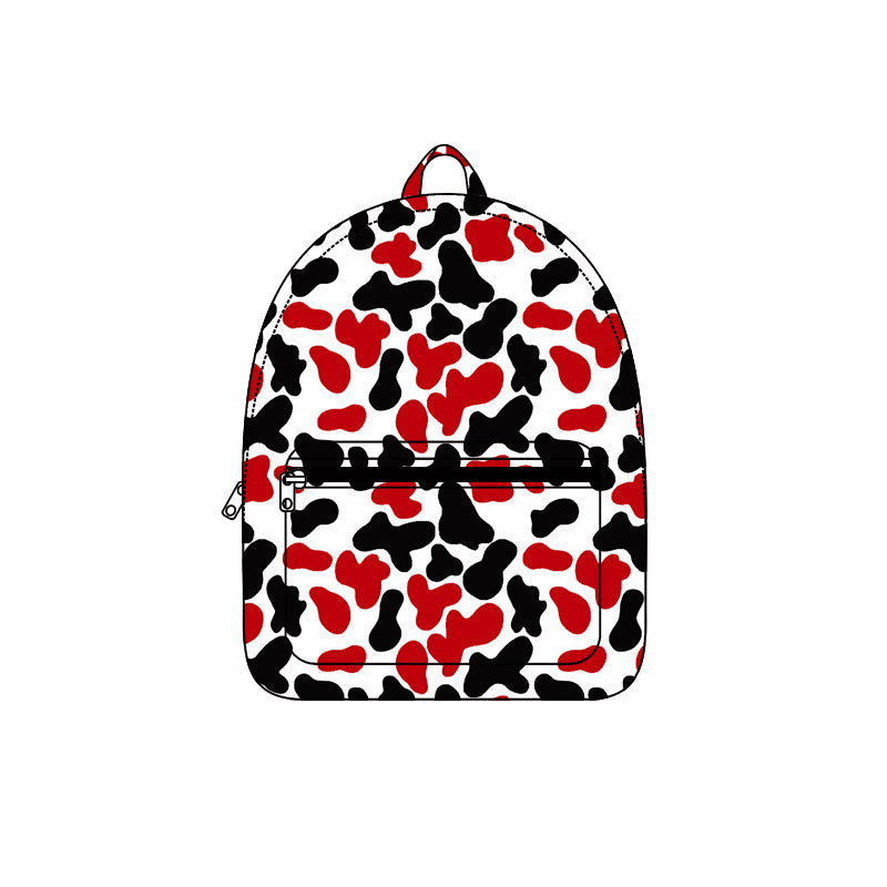Preorder moq 5 Baby Kids Red Black Camo Backpack Bags