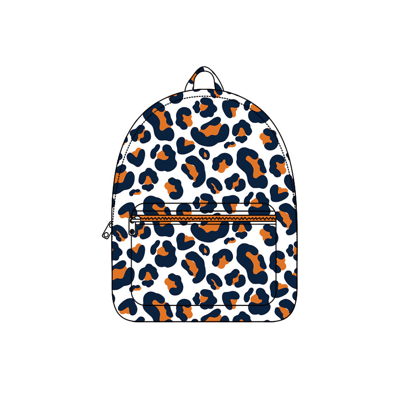 Preorder moq 5 Baby Kids Navy Orange Leopard Camo Backpack Bags