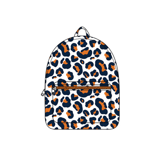 Preorder moq 5 Baby Kids Navy Orange Leopard Camo Backpack Bags